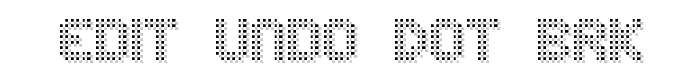 Edit Undo Dot BRK font